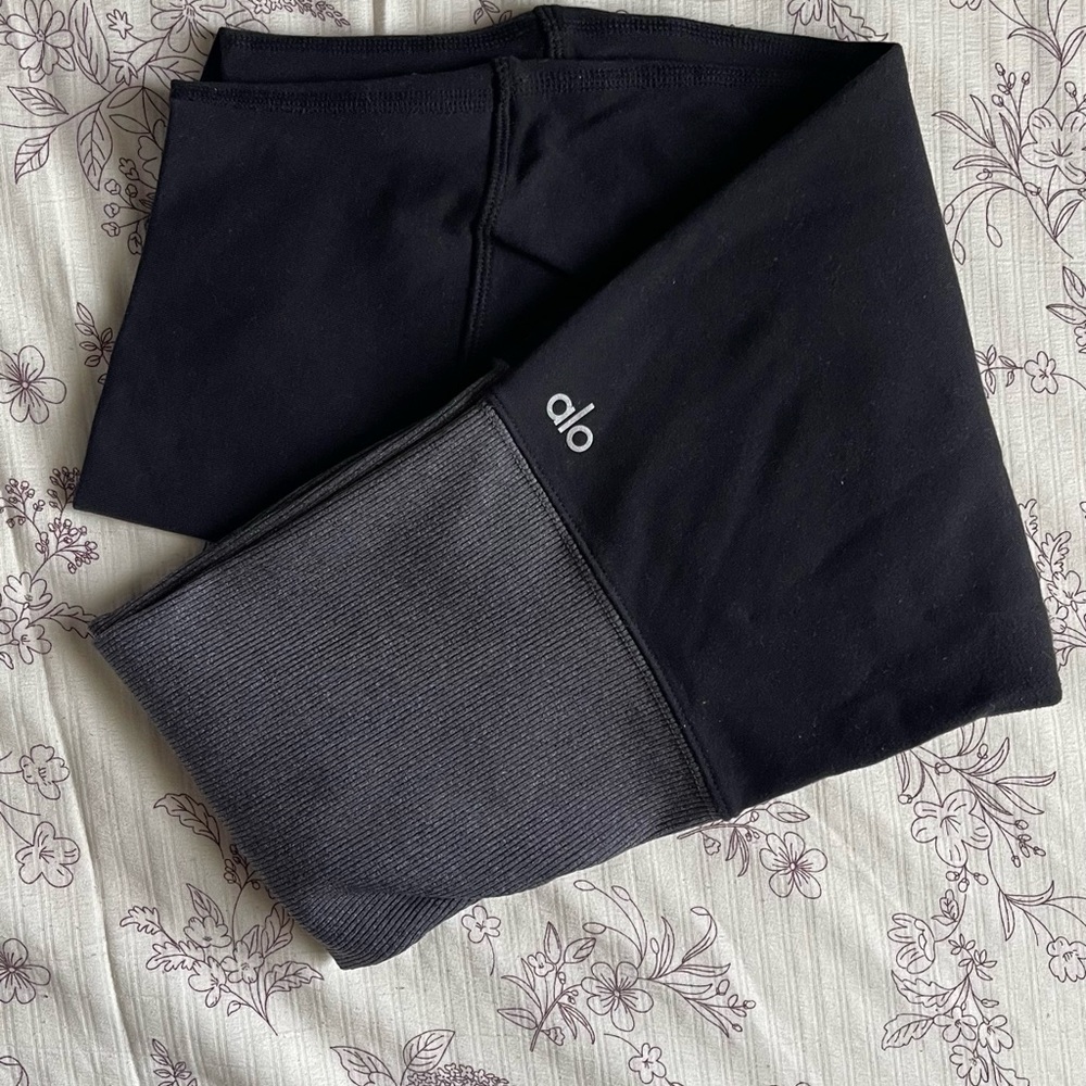 ALO Yoga Black and Charcoal Joggers